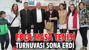 FOÇA MASA TENİSİ TURNUVASI SONA ERDİ