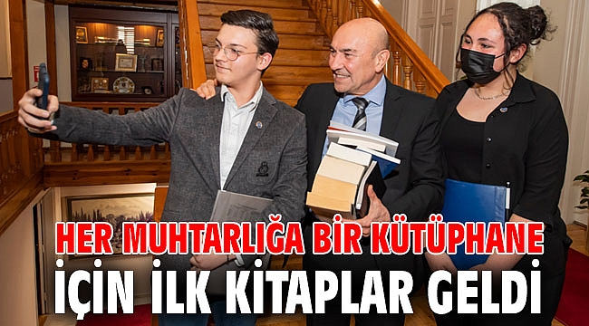 Her Muhtarlığa Bir Kütüphane için ilk kitaplar geldi