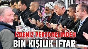 İZDENİZ personelinden bin kişilik iftar