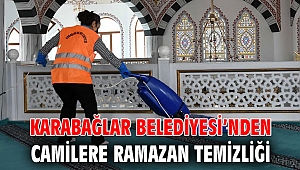 Karabağlar Belediyesi’nden camilere Ramazan temizliği