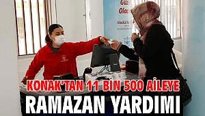 Konak’tan 11 bin 500 aileye Ramazan yardımı