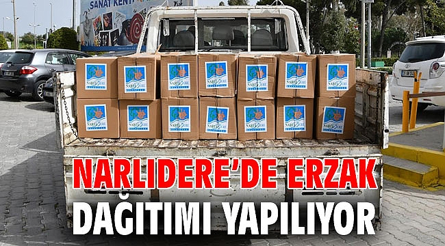 NARLIDERE’DE ERZAK DAĞITIMI YAPILIYOR