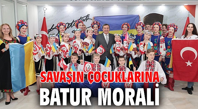 Savaşın çocuklarına Batur morali