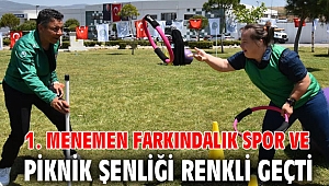 1. MENEMEN FARKINDALIK SPOR VE PİKNİK ŞENLİĞİ RENKLİ GEÇTİ