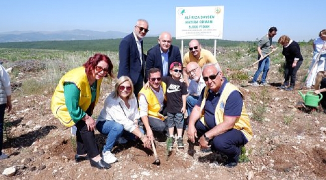 Ali Rıza Saysen anısına fidan diktiler