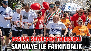 Başkan Soyer’den tekerlekli sandalye ile farkındalık