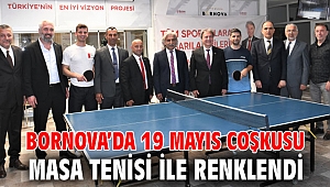Bornova’da 19 Mayıs coşkusu masa tenisi ile renklendi