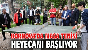 Bornova’da masa tenisi heyecanı başlıyor