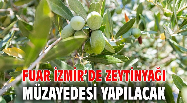 Fuar İzmir’de zeytinyağı müzayedesi yapılacak