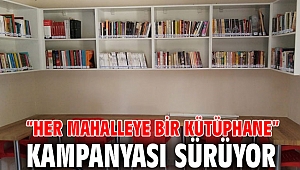 “Her Mahalleye Bir Kütüphane” kampanyası sürüyor