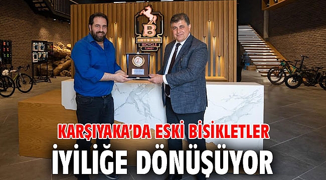 KARŞIYAKA’DA ESKİ BİSİKLETLER İYİLİĞE DÖNÜŞÜYOR