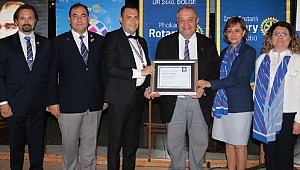 Phokaia Rotary Kulübü'ne tanınma belgesi!