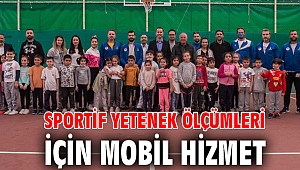 Sportif yetenek ölçümleri için mobil hizmet