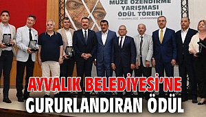 AYVALIK BELEDİYESİ’NE GURURLANDIRAN ÖDÜL