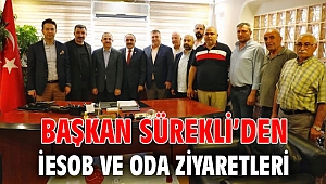 Başkan Sürekli’den İESOB ve oda ziyaretleri