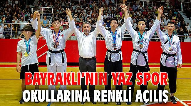 Bayraklı’nın Yaz Spor Okullarına renkli açılış