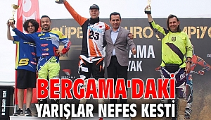 Bergama'daki yarışlar nefes kesti