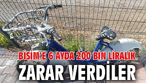 BİSİM’e 6 ayda 200 bin liralık zarar verdiler