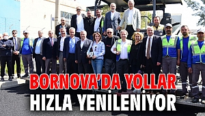 Bornova’da yollar hızla yenileniyor 