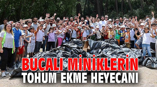 Bucalı miniklerin tohum ekme heyecanı