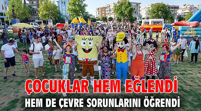 Çocuklar hem eğlendi hem de çevre sorunlarını öğrendi