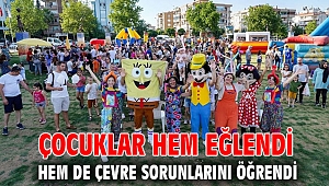 Çocuklar hem eğlendi hem de çevre sorunlarını öğrendi