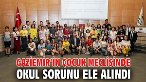 Gaziemir’in çocuk meclisinde okul sorunu ele alındı