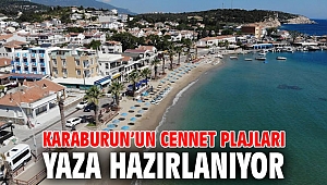 Karaburun’un cennet plajları yaza hazırlanıyor