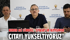 Kerem Ali Sürekli, “Siyaset ve iletişimde çıtayı yükseltiyoruz”