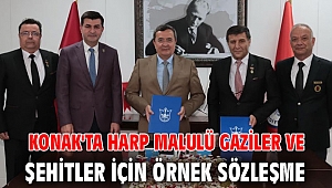 Konak'ta Harp Malulü Gaziler ve Şehitler İçin Örnek Sözleşme