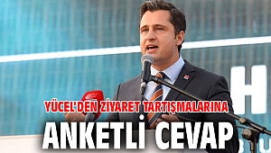 YÜCEL’DEN ZİYARET TARTIŞMALARINA ANKETLİ CEVAP