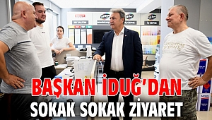 Başkan İduğ’dan sokak sokak ziyaret
