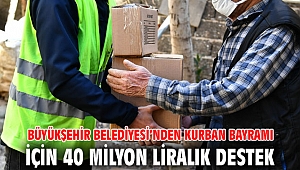 Büyükşehir Belediyesi’nden Kurban Bayramı için 40 milyon liralık destek