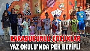 Karaburunlu Çocuklar Yaz Okulu’nda pek keyifli
