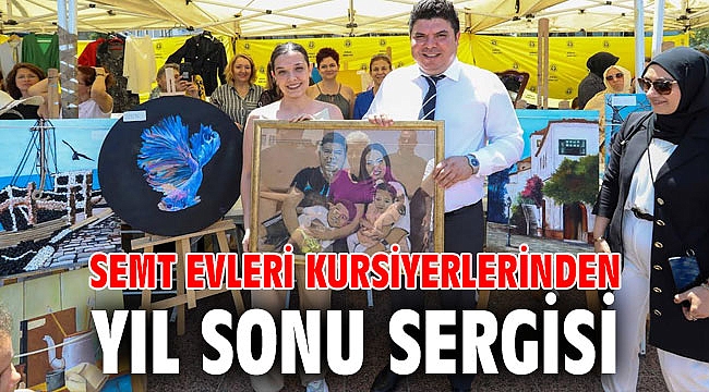 Semt Evleri kursiyerlerinden yıl sonu sergisi