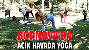 Bornova’da açık havada yoga