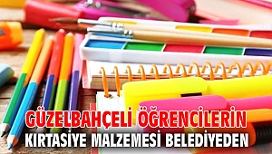 Güzelbahçeli Öğrencilerin Kırtasiye Malzemesi Belediyeden