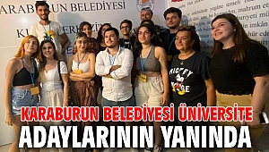Karaburun Belediyesi üniversite adaylarının yanında