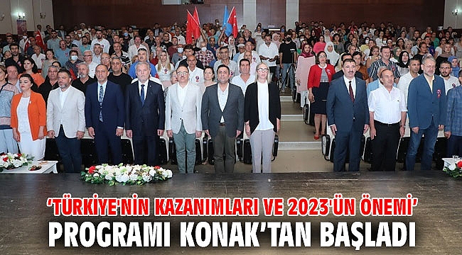 'Türkiye'nin Kazanımları ve 2023'ün Önemi' programı Konak'tan başladı