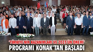 'Türkiye'nin Kazanımları ve 2023'ün Önemi' programı Konak'tan başladı