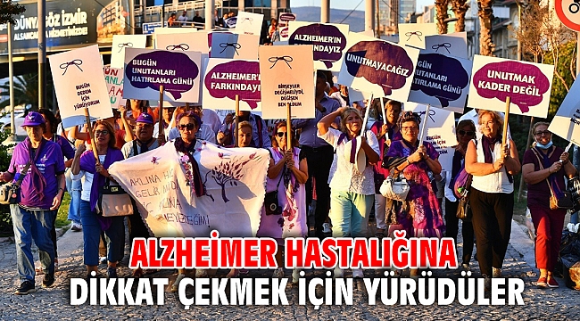Alzheimer hastalığına dikkat çekmek için yürüdüler