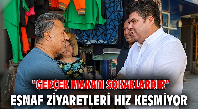 Buca'da esnaf ziyaretleri hız kesmiyor