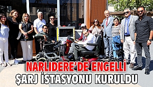NARLIDERE’DE ENGELLİ ŞARJ İSTASYONU KURULDU