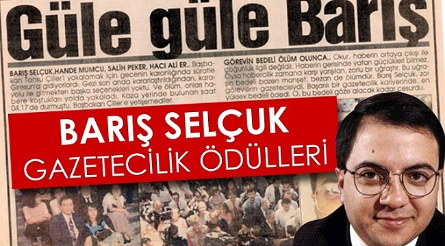 23. Barış Selçuk Gazetecilik Ödülleri’ne başvurular başladı