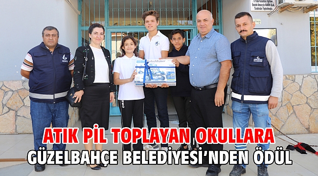 Atık Pil Toplayan Okullara Güzelbahçe Belediyesi’nden Ödül