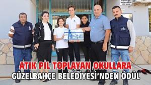 Atık Pil Toplayan Okullara Güzelbahçe Belediyesi’nden Ödül