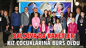 Balçova'da raketler kız çocuklarına burs oldu