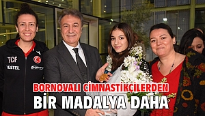Bornovalı cimnastikçilerden bir madalya daha