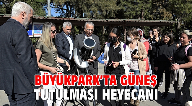 Büyükpark’ta güneş tutulması heyecanı
