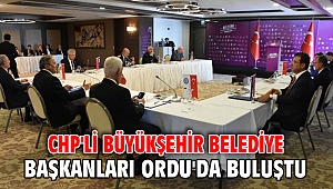 CHP'li büyükşehir belediye başkanları Ordu'da buluştu